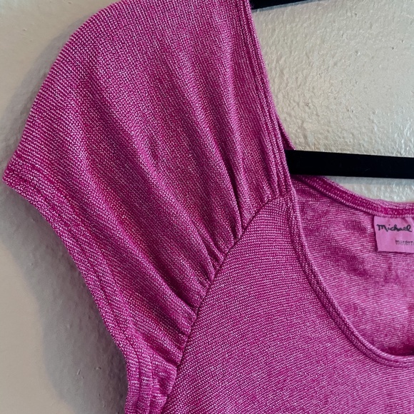 Michael Stars Maternity Top | Purple Shimmer - Picture 3 of 6